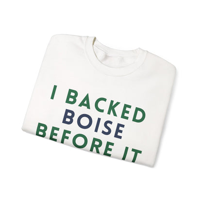 Classic White Crewneck Sweatshirt boise