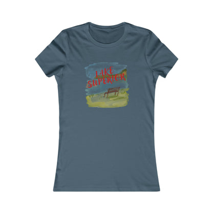 DULUTH Lake Superior Watercolor Tee — "Lake Superior" Scenic Women's T-Shirt