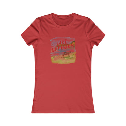 DULUTH Lake Superior Watercolor Tee — "Lake Superior" Scenic Women's T-Shirt