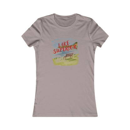 DULUTH Lake Superior Watercolor Tee — "Lake Superior" Scenic Women's T-Shirt