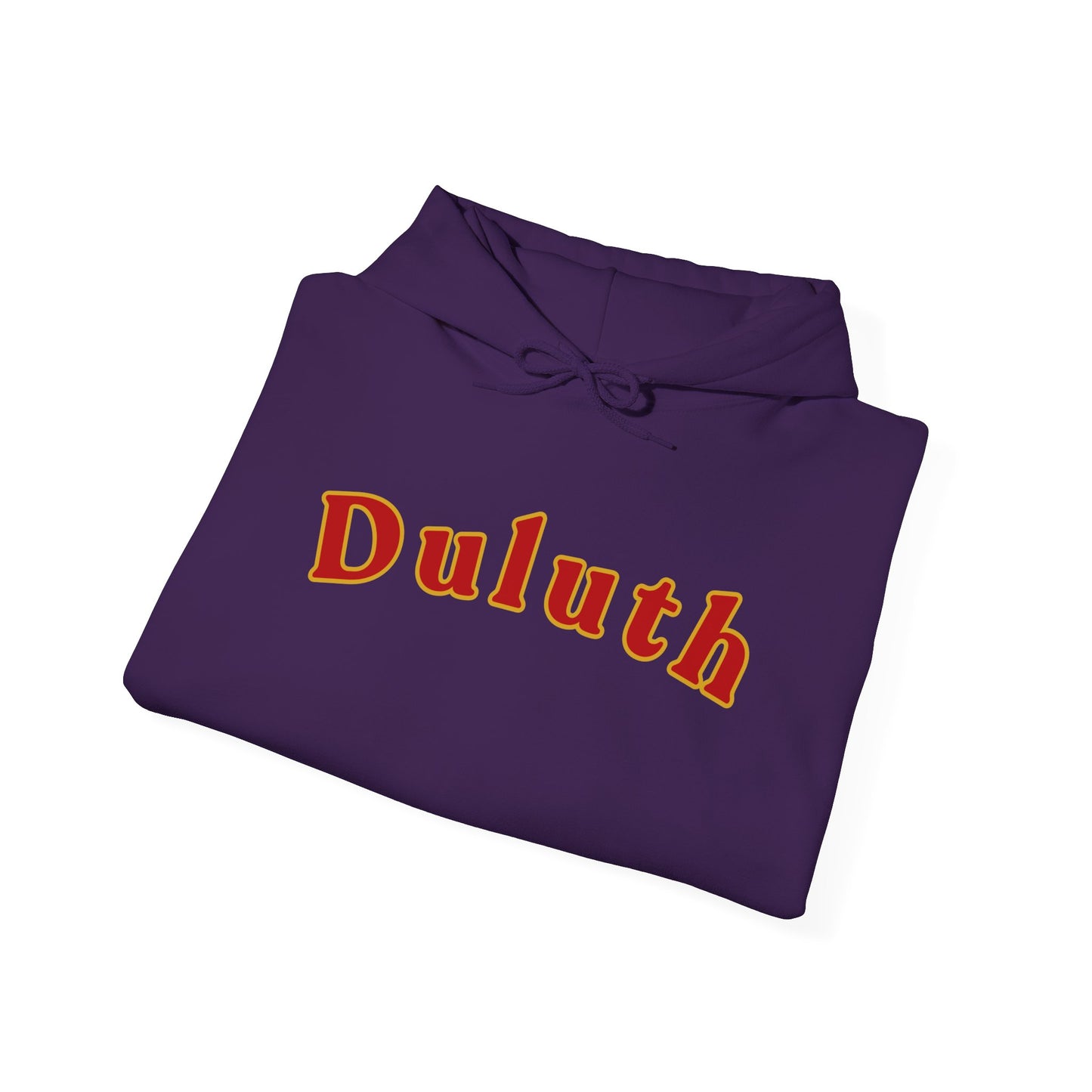 Duluth Retro Arch Hoodie — Vintage College-Style Pullover