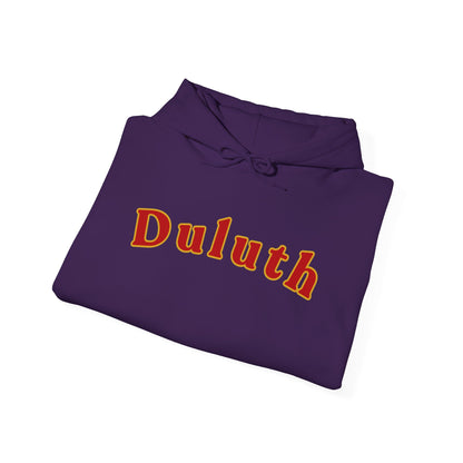 Duluth Retro Arch Hoodie — Vintage College-Style Pullover