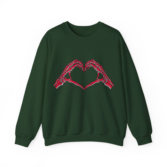Heart Hands Men/Unisex Sweatshirt | Spooky Pullover | True North