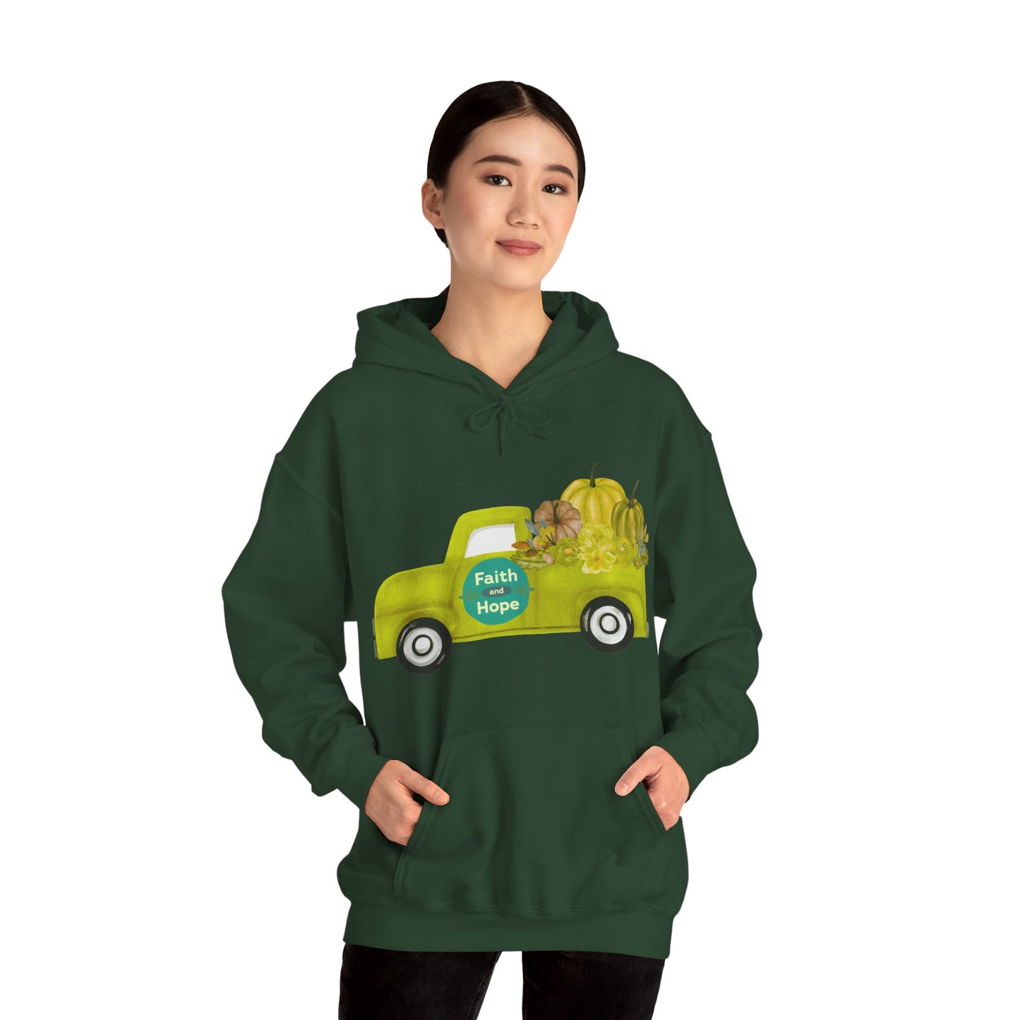 Faith & Hope Vintage Truck Hoodie | Autumn Wardrobe | True North