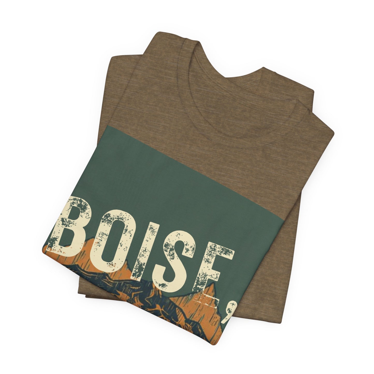 Boise Vintage Mountain Tee — Scenic River Adventure Graphic T-Shirt