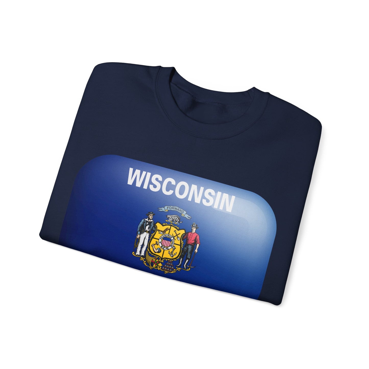 Wisconsin Flag Madison 1848 Unisex Sweatshirt | Soft Premium Fit | True North