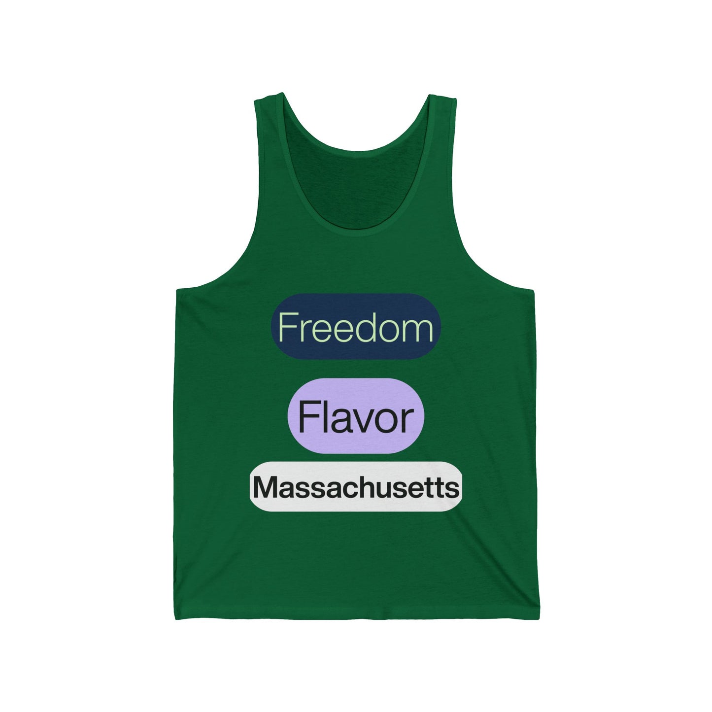 Massachusetts Men/Unisex Tank Top |  Freedom Flavor  | True North