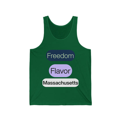 Massachusetts Men/Unisex Tank Top |  Freedom Flavor  | True North