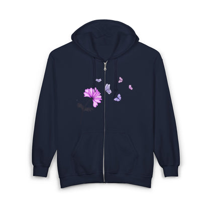 Butterfly Blossom Zip Hoodie |Floral Style | True North