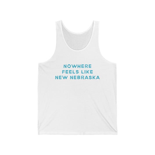 New Nebraska Men/Unisex Tank Top | Nowhere Feels Like | True North