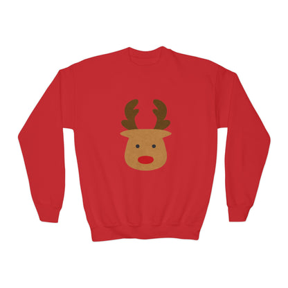 Youth Reindeer Crewneck Sweatshirt | Cozy Winter Fun | True North