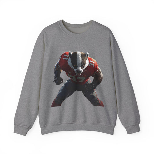 Madison Badger Football Unisex Crewneck Sweatshirt | Soft Cotton Fit | True North
