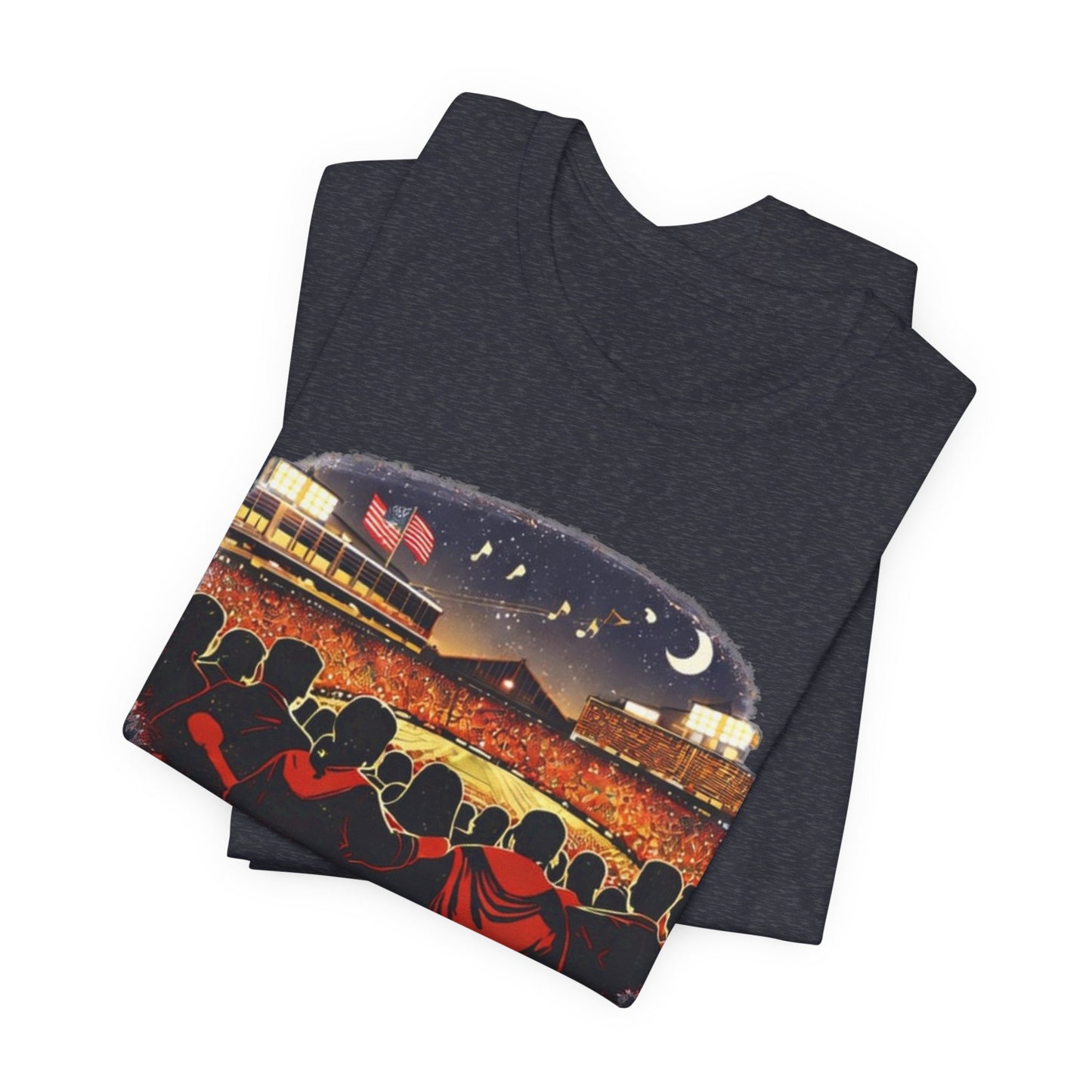 Camp Randall Stadium Football T‑Shirt – Retro Night Game Crew JERSEY Tee MADISON