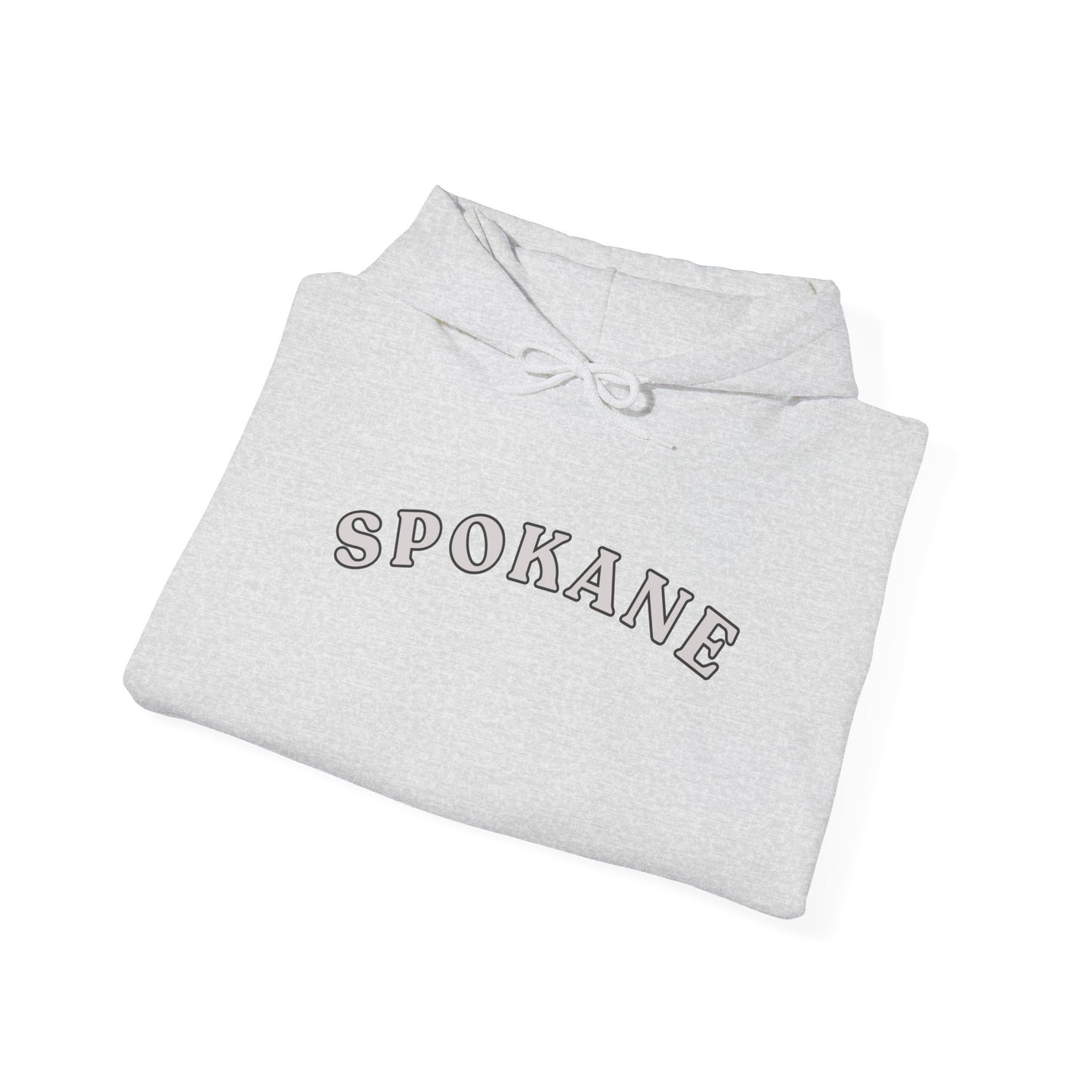 Spokane Arch Logo Hoodie — Minimal City Sweatshirt