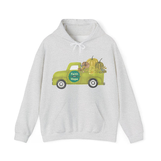 Faith & Hope Vintage Truck Hoodie | Autumn Wardrobe | True North