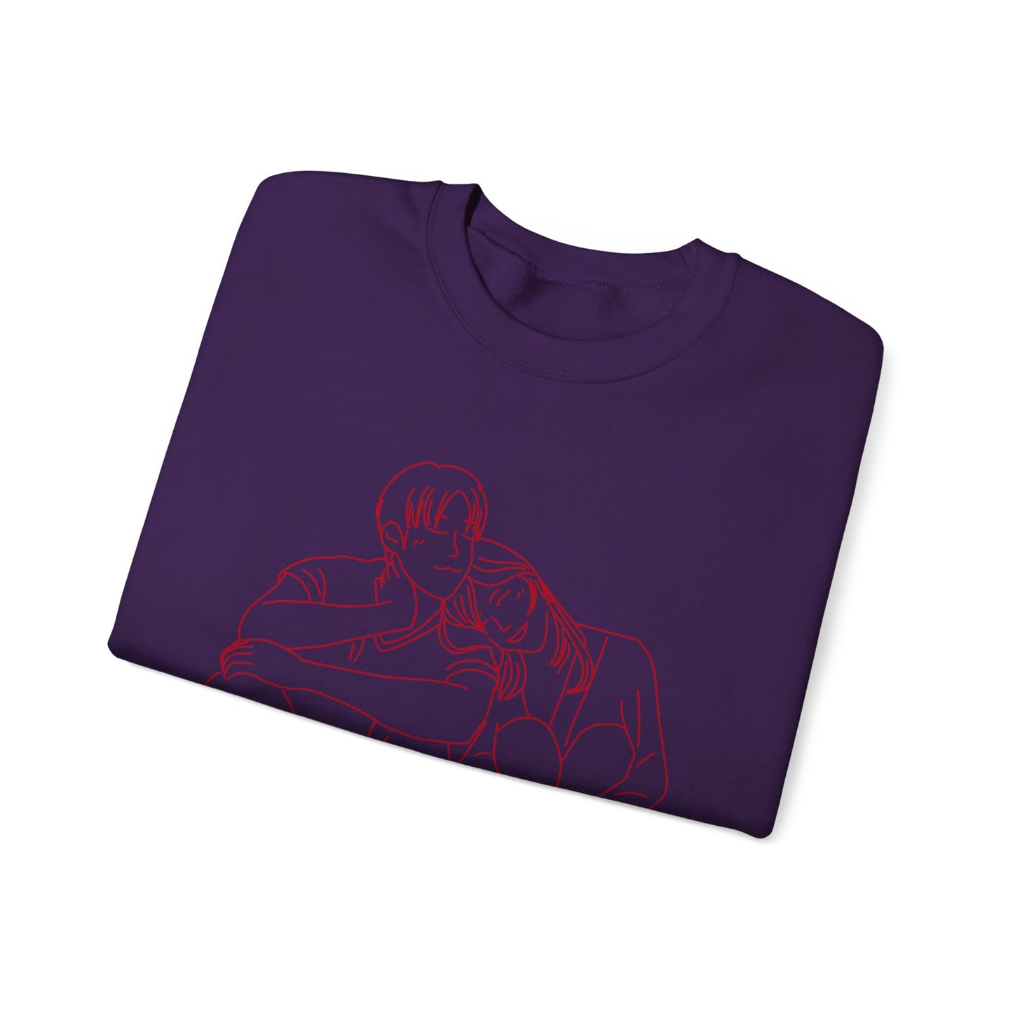 Couple Sketch Crewneck Sweatshirt | Cozy Anniversary Gift | True North