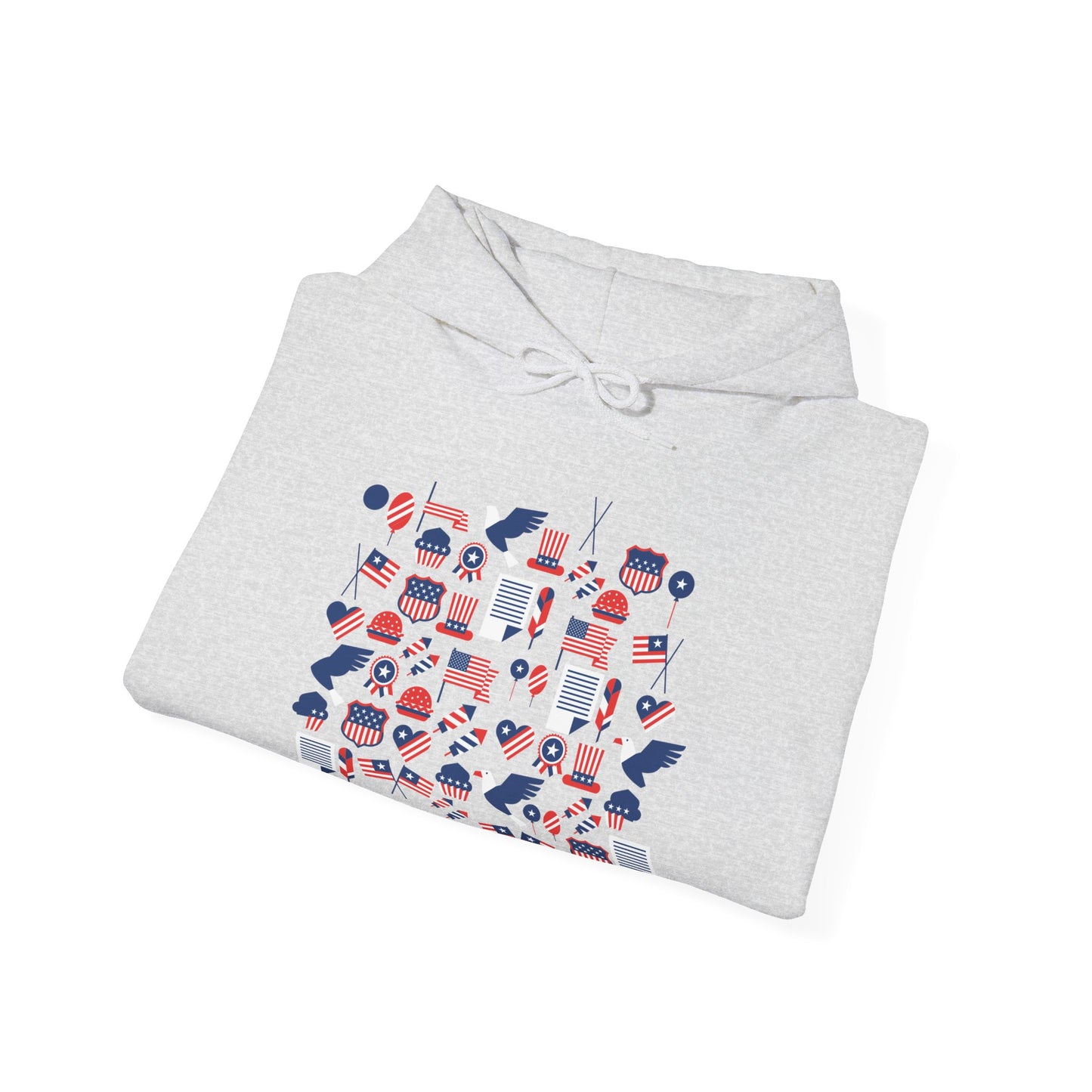 Patriotic Hooded Sweatshirt | USA-Themed Cozy Layer | True North