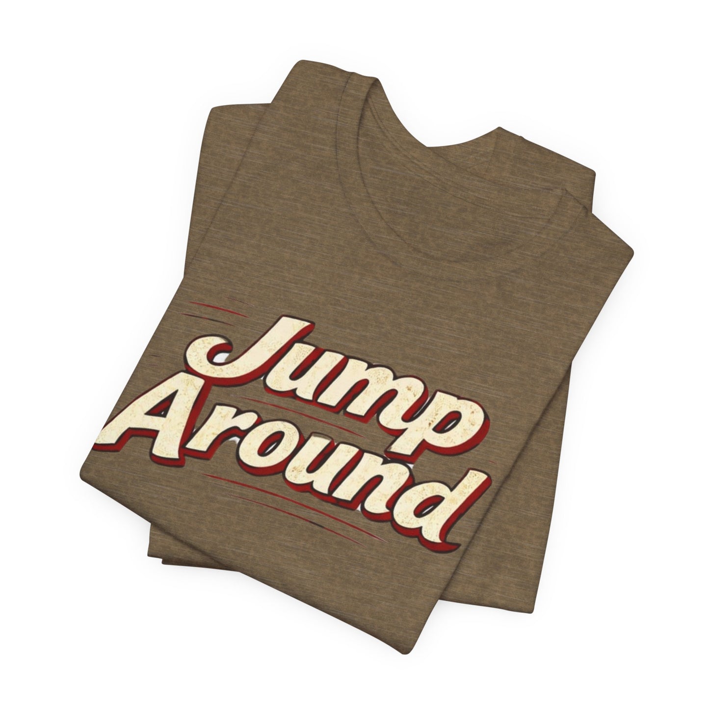 Jump Around Vintage Graphic Tee — Retro Dance Party JERSEY T‑Shirt MADISON