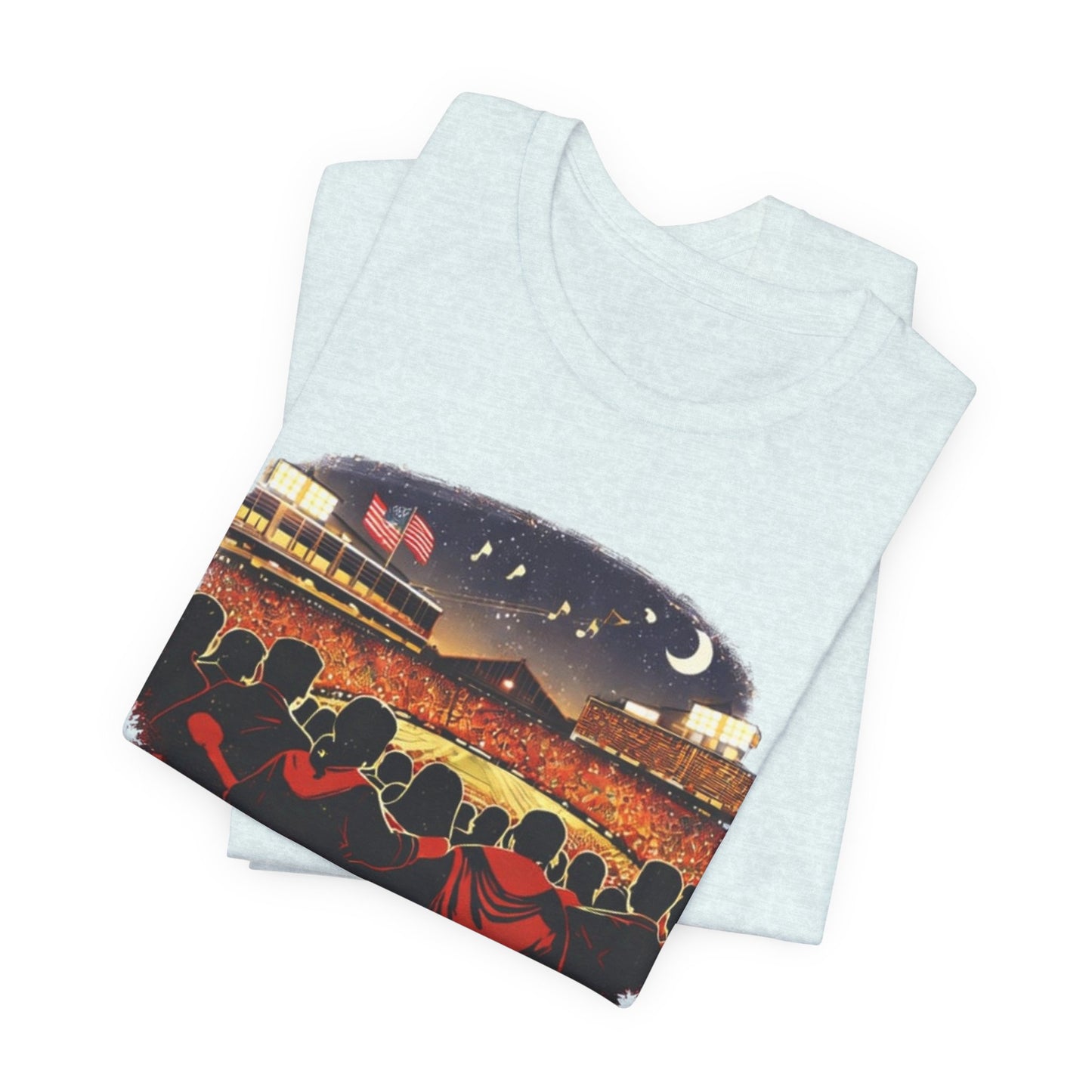 Camp Randall Stadium Football T‑Shirt – Retro Night Game Crew JERSEY Tee MADISON