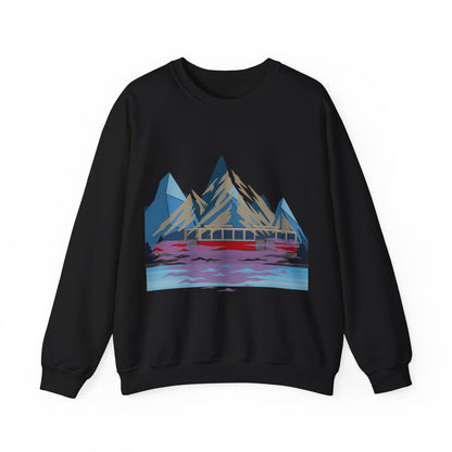 Mountain Reflection Crewneck Sweatshirt | Adventure and Nature Lovers | True North
