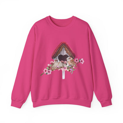 Cozy Birdhouse Crewneck Sweatshirt | Heavy Blend Pullover | True North