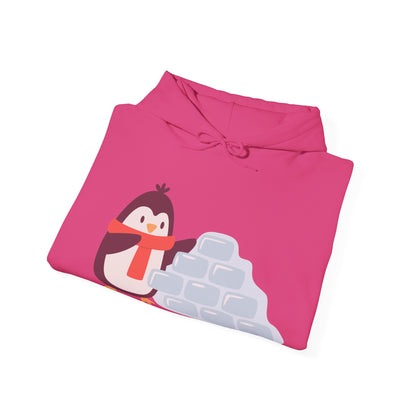 Cozy Penguin Hoodie | Winter Sweatshirt with Cute Holiday Theme | True North