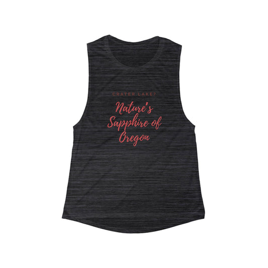 Nature’s Sapphire of Oregon | Women’s Flowy Scoop Muscle Tank | True North