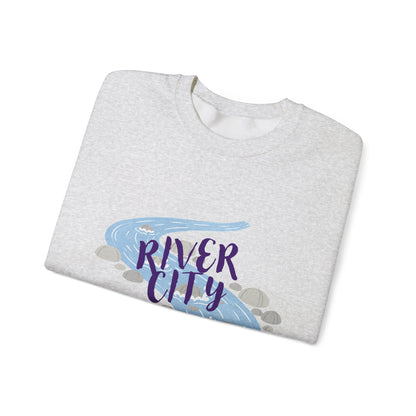 Spokane River City Crewneck Sweatshirt — Scenic River Graphic
