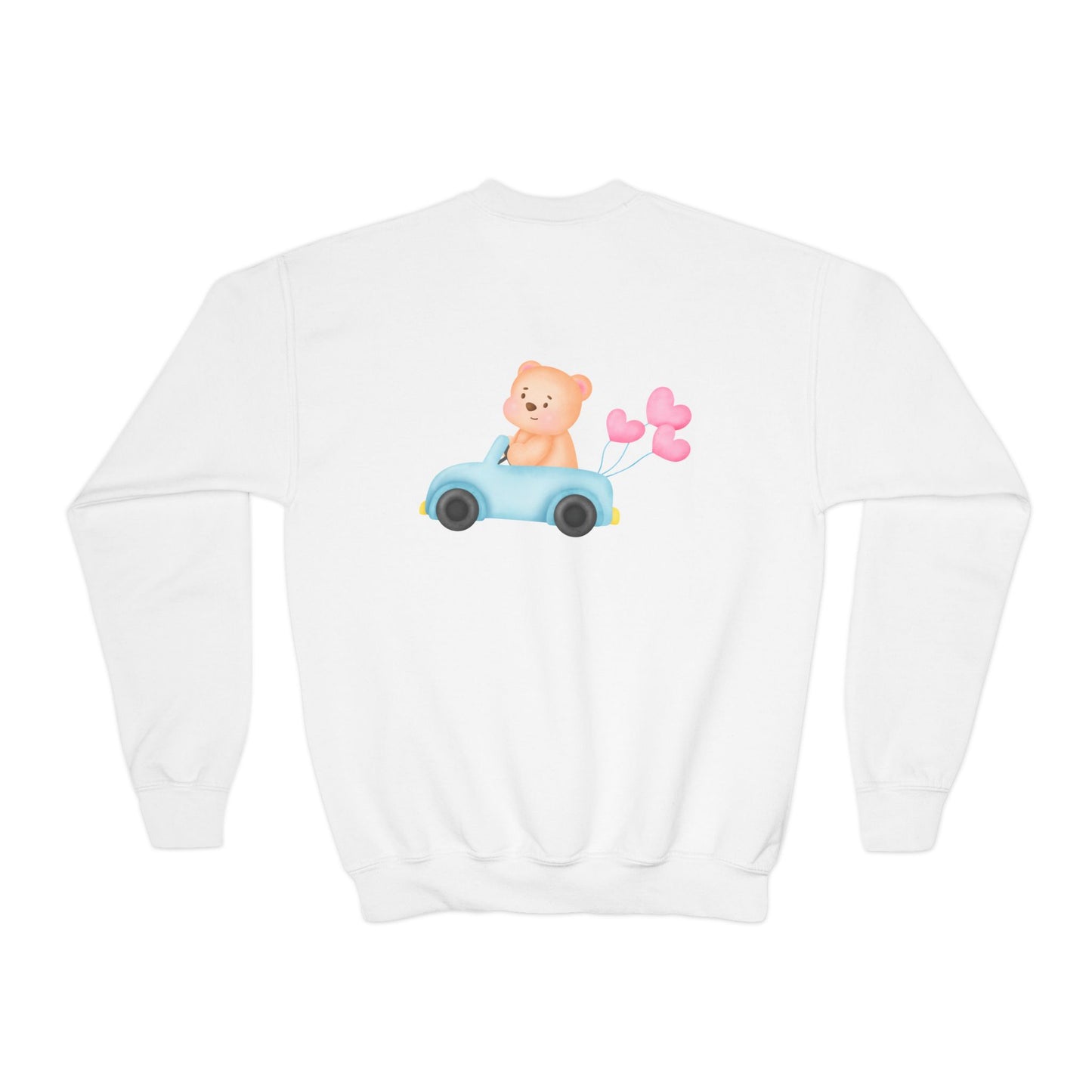 Cute Cars and Bear Youth Sweatshirt | Fun Pullover | True North