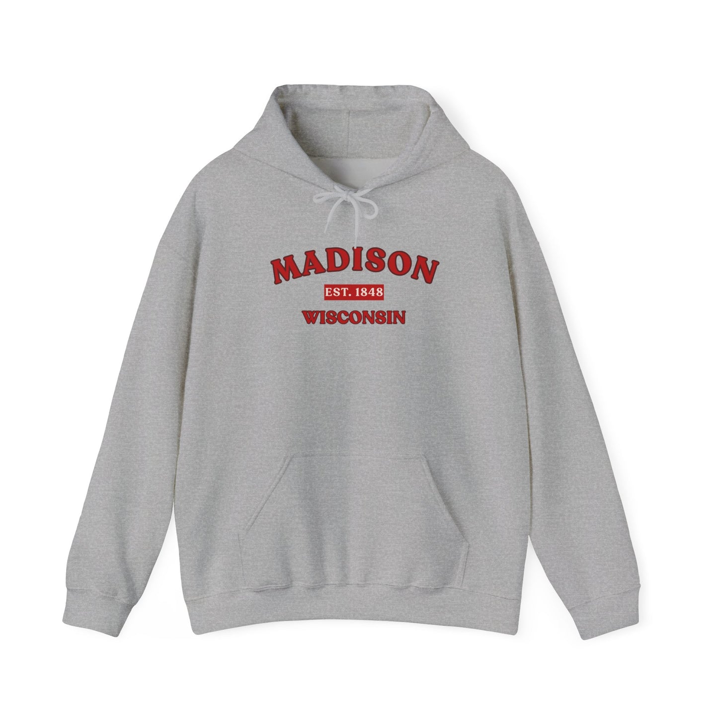 Madison Wisconsin Hoodie – Collegiate Vintage Campus Sweatshirt