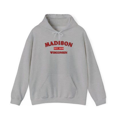 Madison Wisconsin Hoodie – Collegiate Vintage Campus Sweatshirt