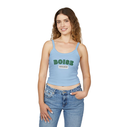 Boise Idaho Graphic Tank Top — Women's Spaghetti Strap Crop