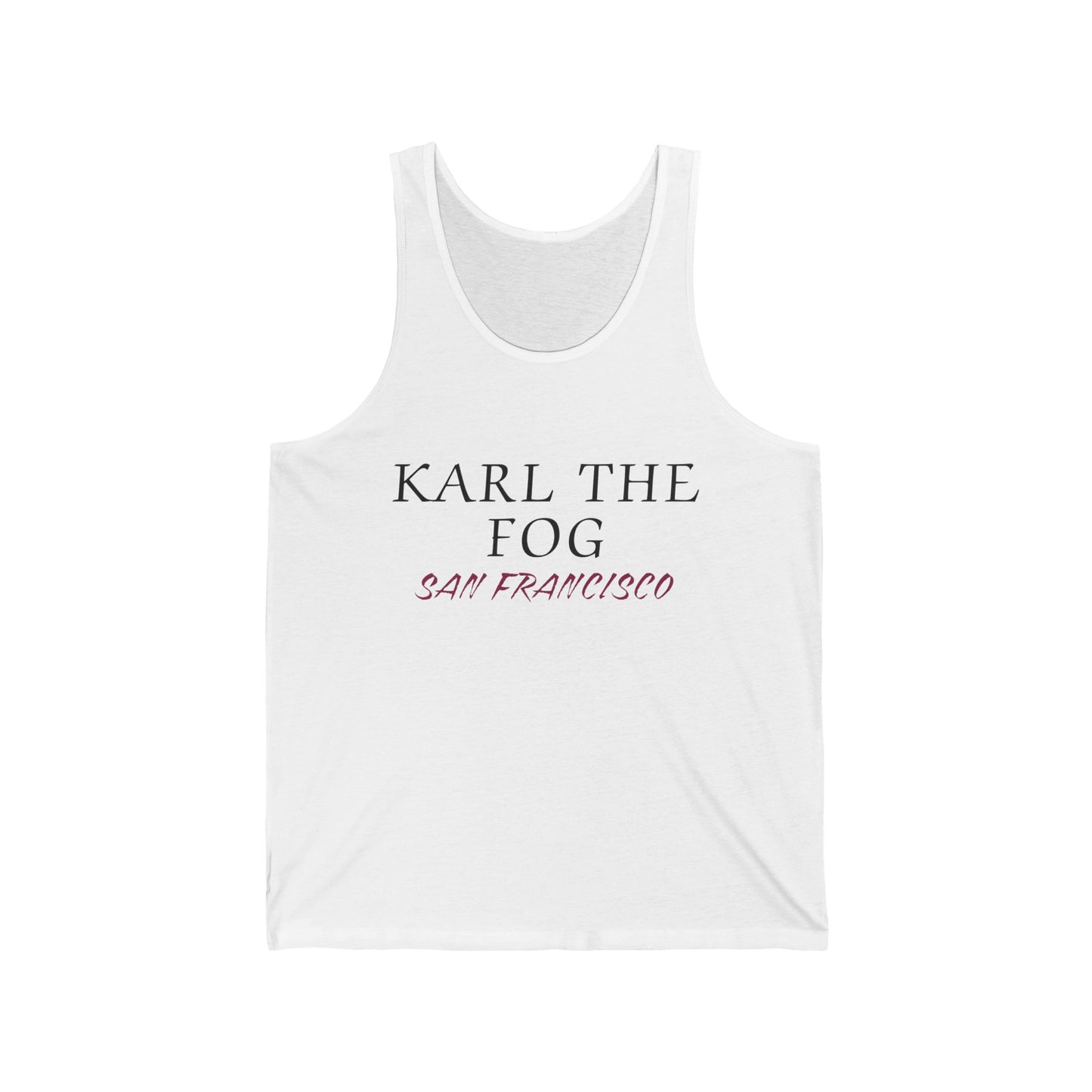 Karl The Fog San Francisco Men/Unisex Tank Top | Minimal Humor | True North