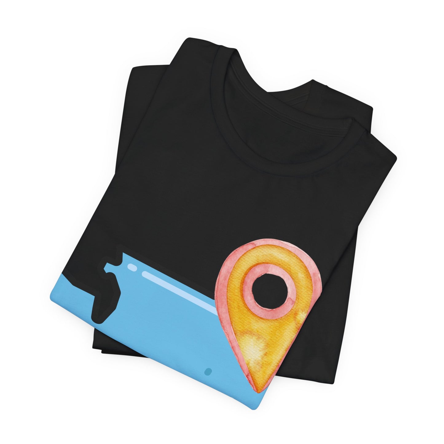 SPOKANE Map T-Shirt with Location Pin — Travel & Home Pride Tee