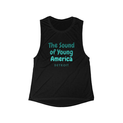 Detroit the Sound of Young America | Women’s Flowy Scoop Muscle Tank | True North