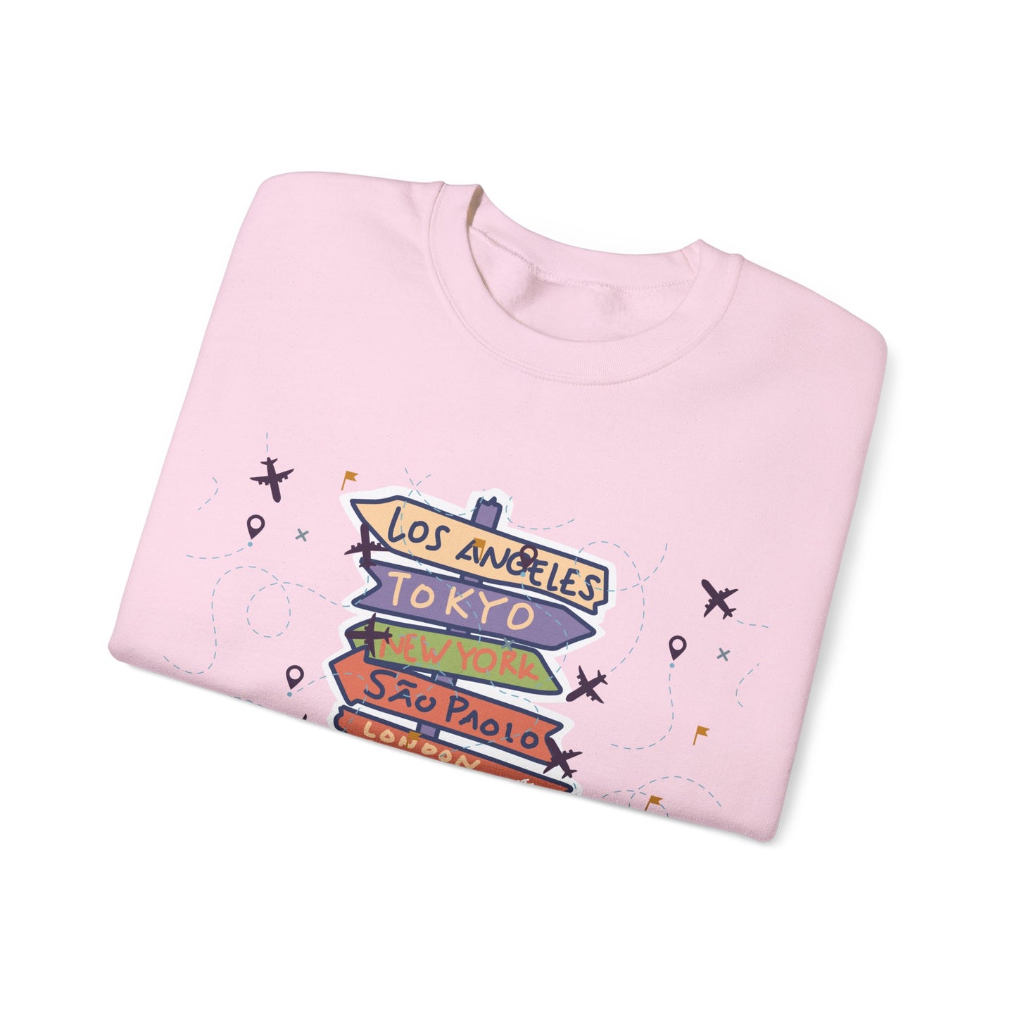 Travel Destination Crewneck Sweatshirt | Streetwear, Adventure Fashion, World Map Merch | True North