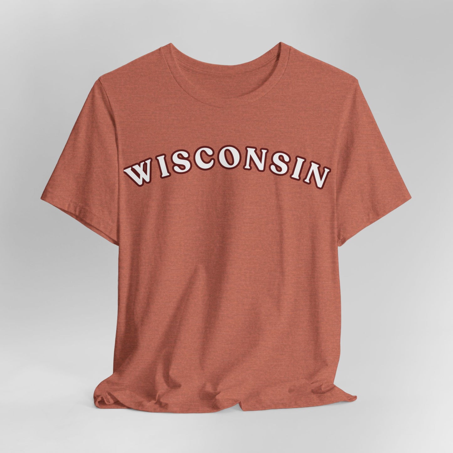 Wisconsin Arch Tee — Vintage Collegiate State T-Shirt MADISON JERSEY