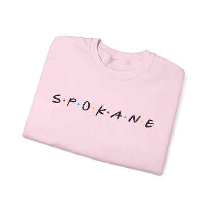 Spokane Crewneck Sweatshirt — Minimal City Name Pullover