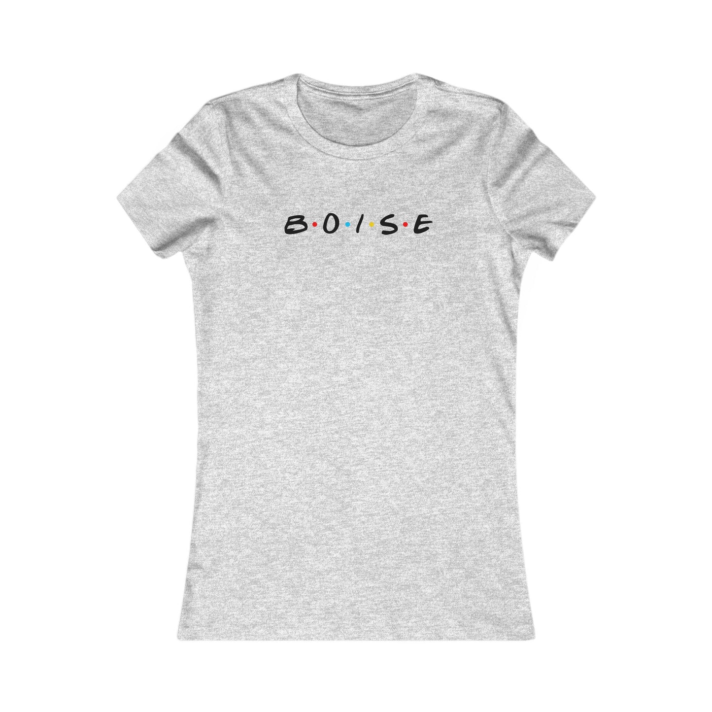 Boise Retro Dot Script Women's Tee — Cute City Graphic Shirt