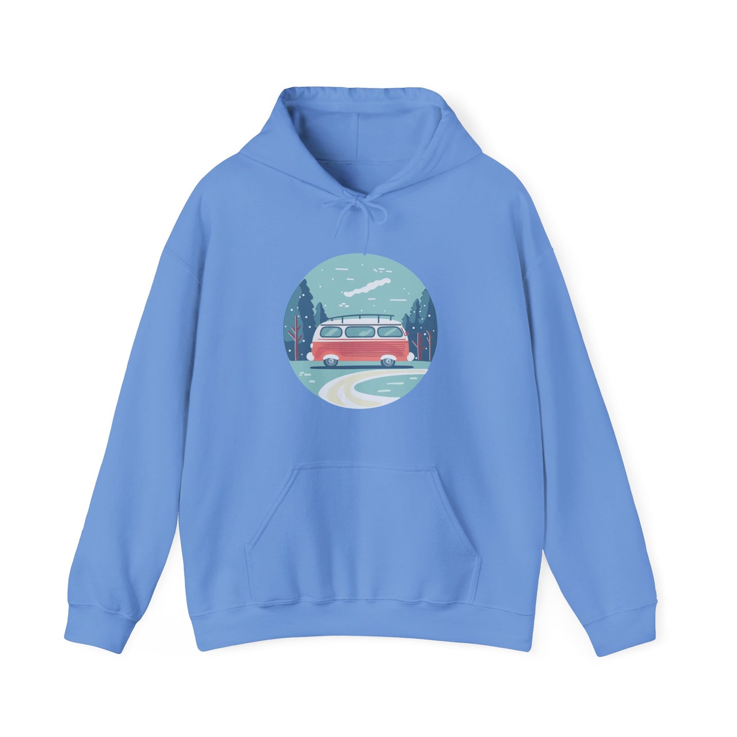 Cozy Retro Van Hoodie | Travel-Inspired, Chill Days | True North