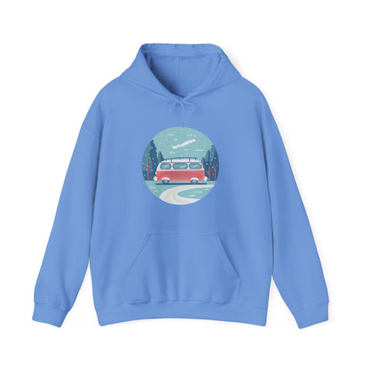 Cozy Retro Van Hoodie | Travel-Inspired, Chill Days | True North
