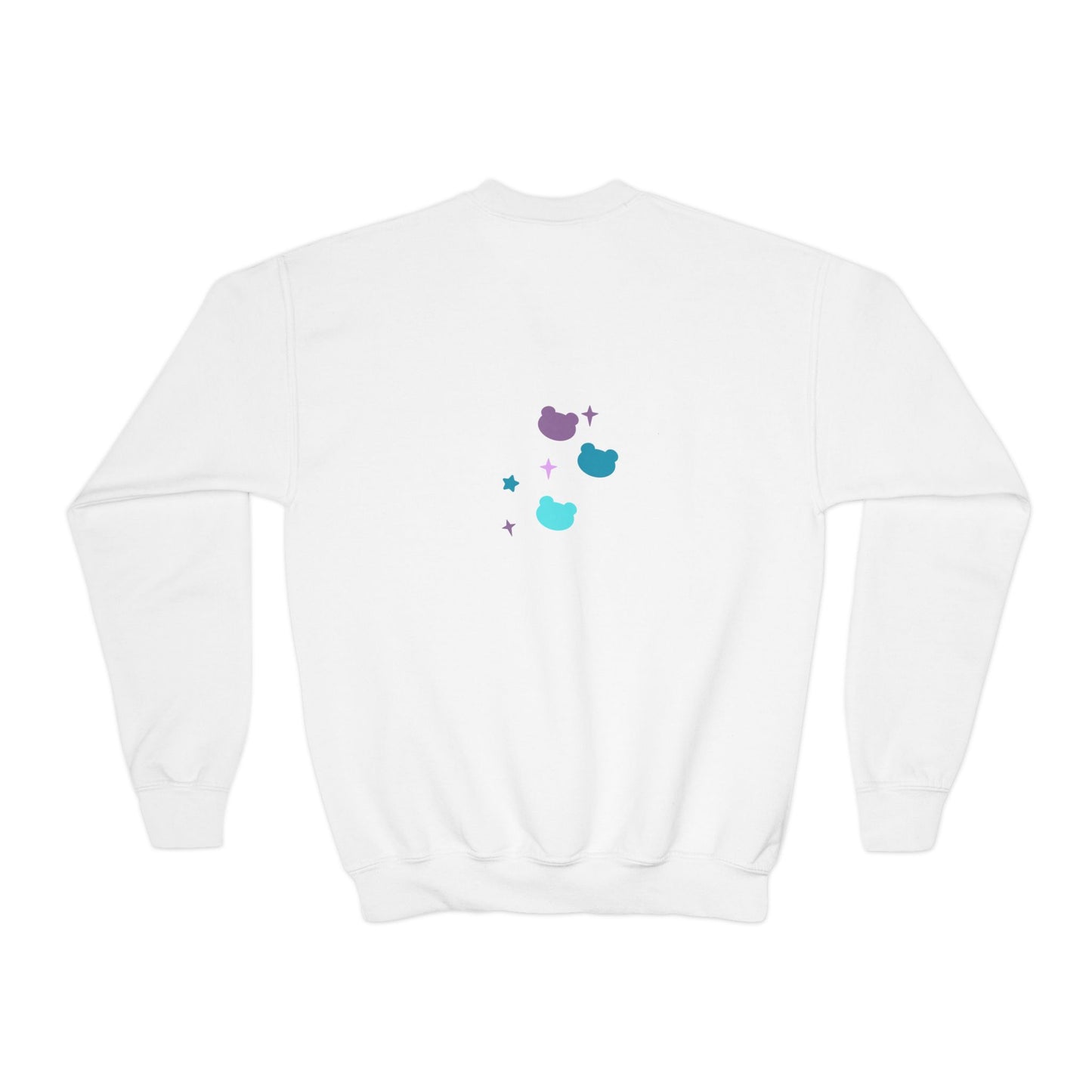 Youth Crewneck Sweatshirt with Cute Cat Design | Fall & Winter Fashion | True North
