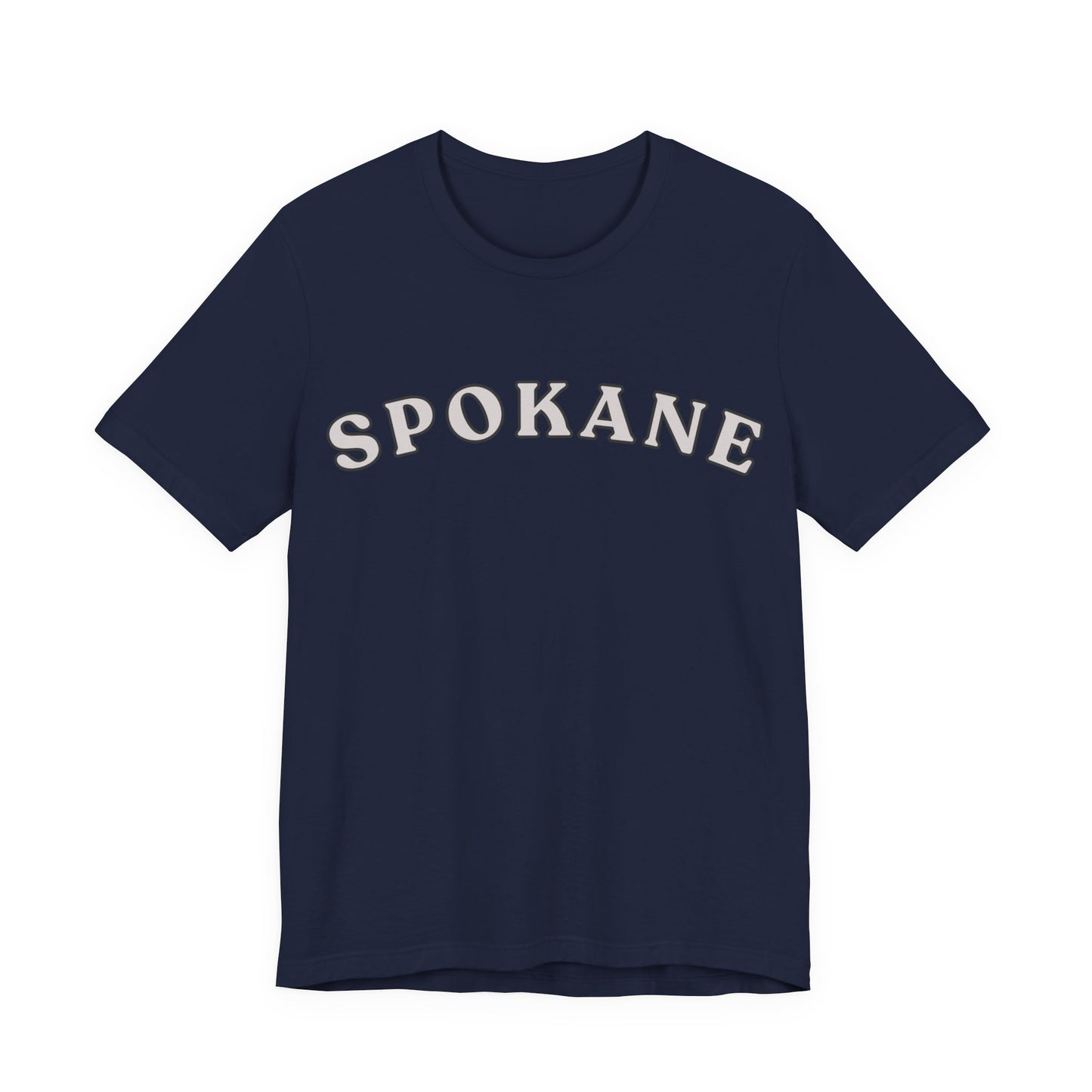 Spokane Retro Arch T-Shirt — Vintage College Style Tee