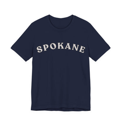 Spokane Retro Arch T-Shirt — Vintage College Style Tee