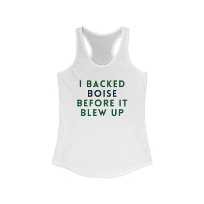 Women's Ideal Racerback Tank BOISE