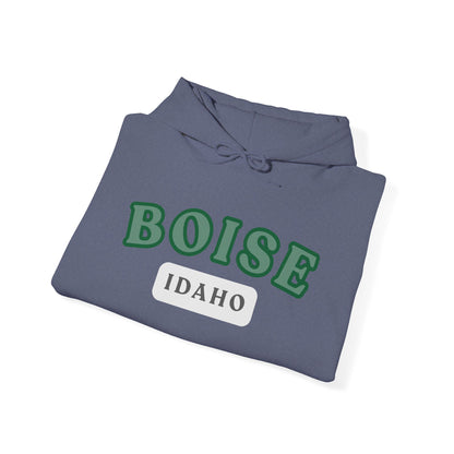 Boise Idaho Arch Hoodie — Vintage Collegiate City Pullover