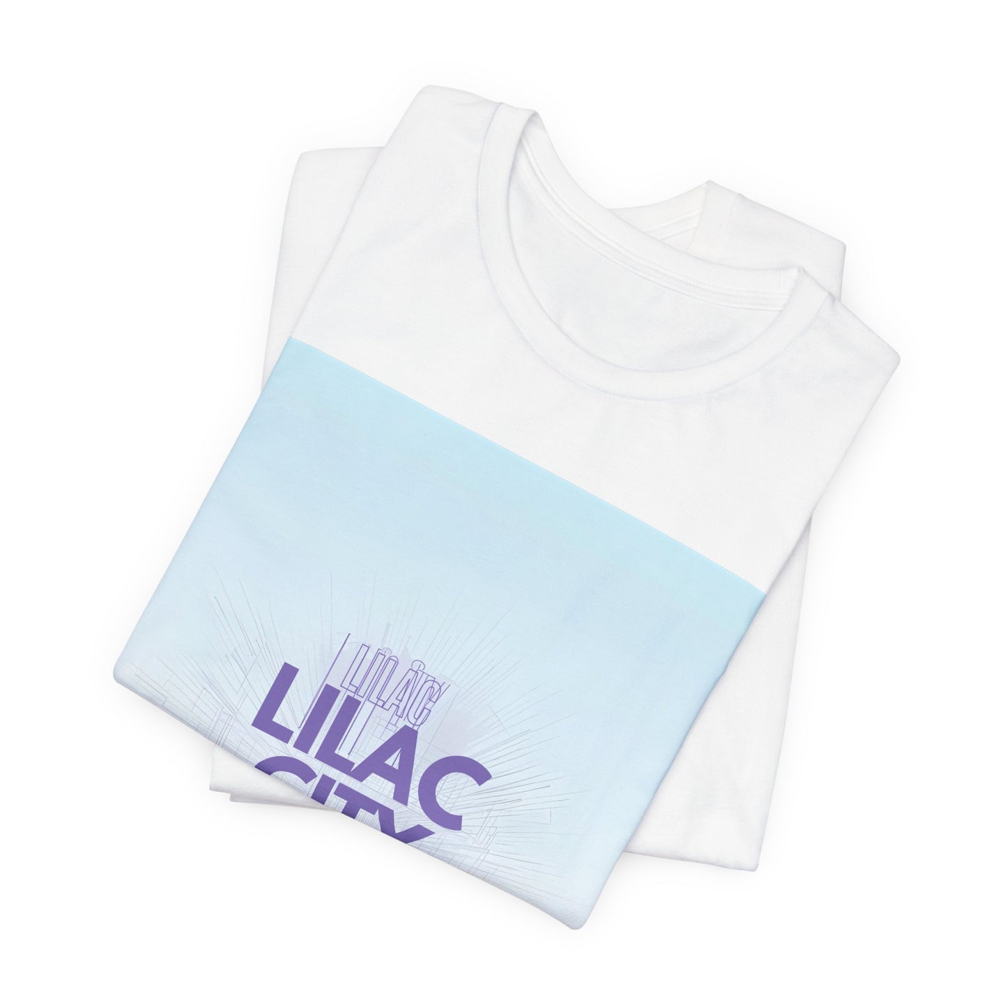 Lilac City Spokane T‑Shirt — Gradient Retro City Pride Tee