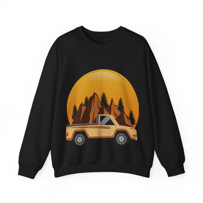 Adventure Truck Graphic Sweatshirt | Cozy Pullover for Outdoor Lovers | True North