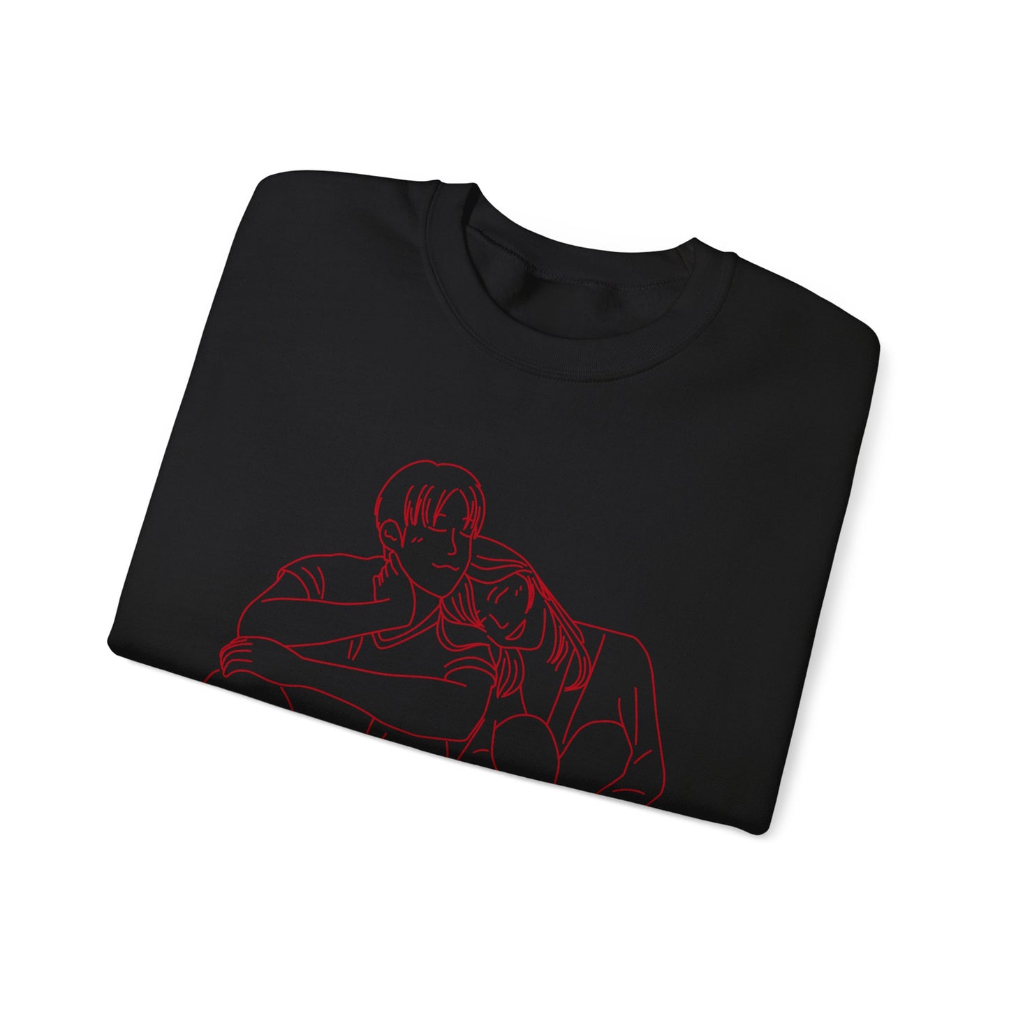 Couple Sketch Crewneck Sweatshirt | Cozy Anniversary Gift | True North
