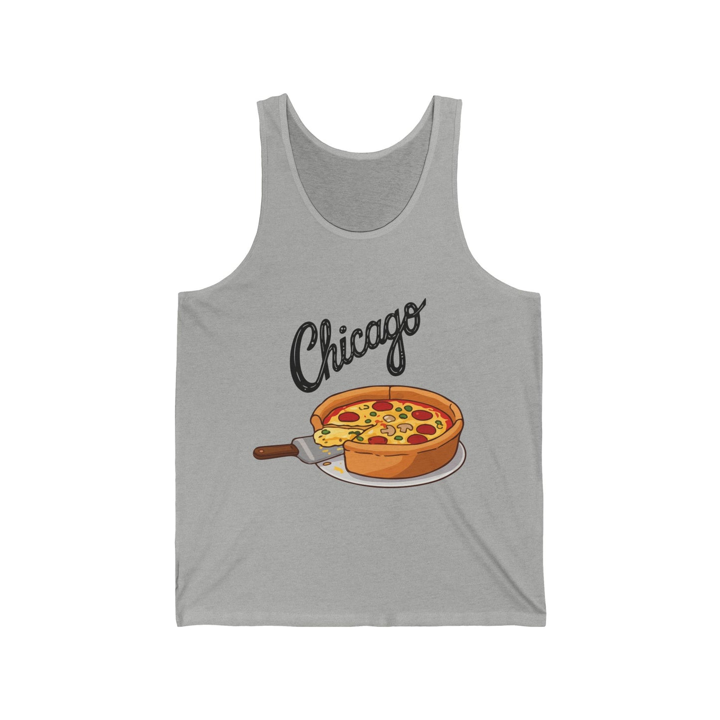 Chicago Men/Unisex Tank Top | Deep Dish Pizza  | True North